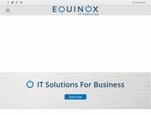 Tablet Screenshot of equinoxits.com